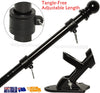 1.8M Telescopic Flag Pole Australian Flagpole Ball Flag Top Kit Holder Aluminum