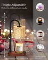 Candle Warmer Lamp With Timer Height Adjustable Electric Candle Warmer Lamp