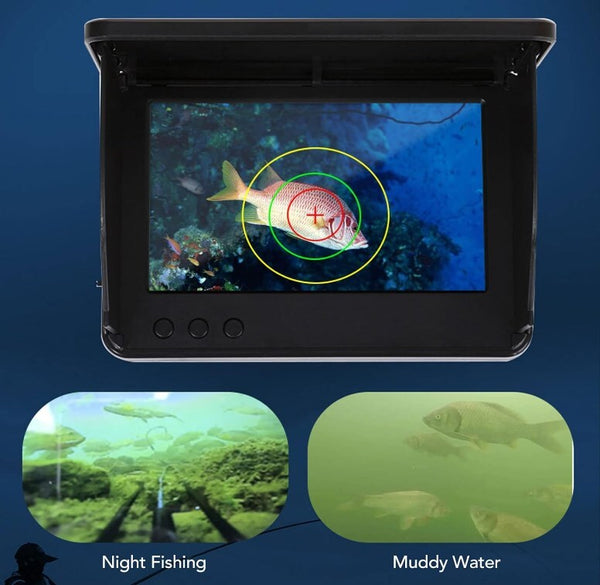 5" LCD Fish Finder Camera HD Night Vision IP68 Visual Underwater Fishing Cam