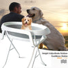 2 in 1 Dog Bathtub Pet Washing Station Portable Tub for Shower and Grooming