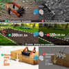 2in1Rotary Cultivator Garden Rotary Tiller Adjustable Stainless Steel Poles Hand