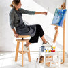Wooden Drafting Stool Bar Stool Adjustable Height for Home Kitchen Gallery