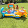 Inflatable Dinosaur Play Center Pool Playhouse Water Park with Kid Pool Slide