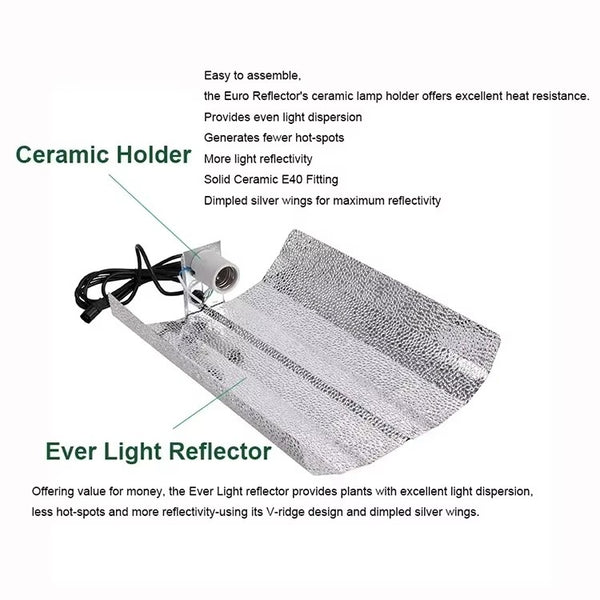 600W Magnetic Ballast Wing Reflector 600w HPS Lamp Hydroponics Grow Lighting Kit