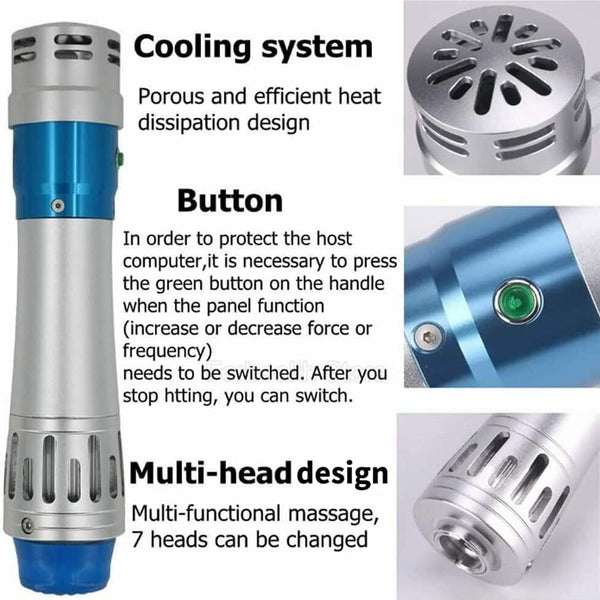 Touch Screen Shockwave Therapy Machine With 7 Heads ED Treatment Pain Relief