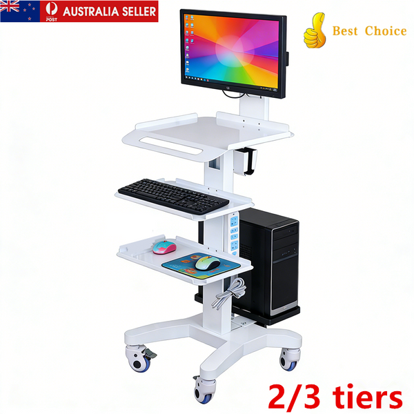 Medical Trolley Stand Dental Oral Scanner Mobile Cart Clinic Laptop Holder AU