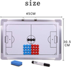 Magnetic Soccer Football Coach Board Portable Clipboard Tactical Board Kit