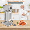 15L Electric Sausage Filler 5 Nozzles Sausage Maker Meat Stuffer Stainless Steel