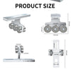 2PCS 6 Wheel Electric Hoist Trolley Roller T Trolley Assembly Silent Trolley