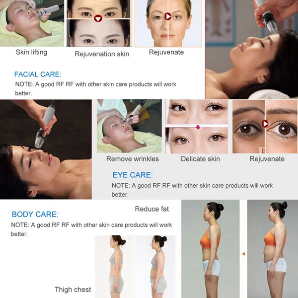 Portable RF Radio Frequency Facial Wrinkle Removal Skin Rejuvenation Machine NEW