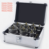 10/12Pcs TCT Hole Saw Kit for Hard Metal Tungsten Carbide Tipped Hole Cutter Set