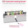 Auto Rotating Rotisserie Grill Rack Set Stainless Steel Kabob Grill 15 Skewers