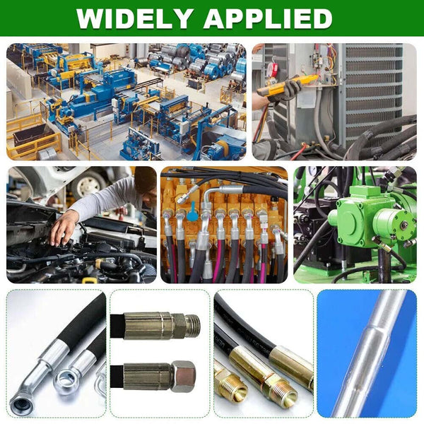 Hydraulic Hose Crimper w/8 Sets Dies Handheld High Pressure Hose Crimping Tool