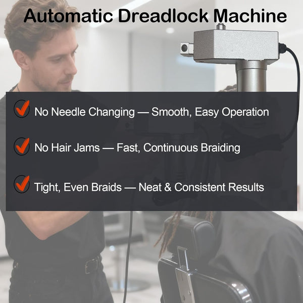 Upgraded Dreadlocks Machine Handheld Electric Instant Dreadlocks Maker, 6-16mm