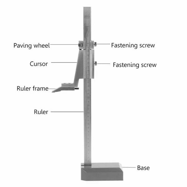 Digital Height Aperture Depth Gauge Height Vernier Caliper Pocket Ruler 0-300mm