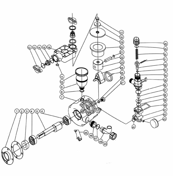 Agricultural Sprayer Pump Booster Pump 60 L/min 2.5MPa Diaphragm Pump Kits AU