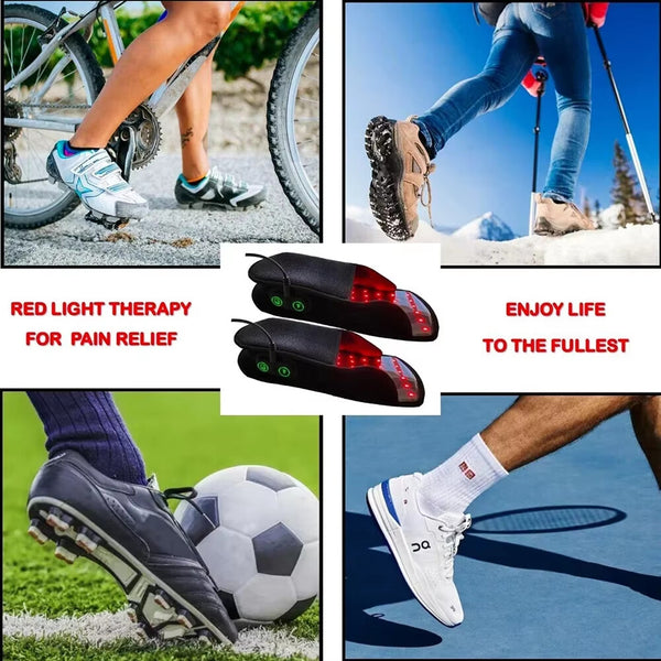 2 Slippers: Red Light Therapy Heating Shoes for Foot Toe and Heel Pain Relief AU