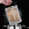 4L Kitchen Stainless Steel Deep Fryer Pot with Mesh Basket & Lid All Stovetops