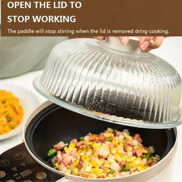 Automatic Cooking Robot Multifunctional Electric Wok Household Stir Fryer 1500W