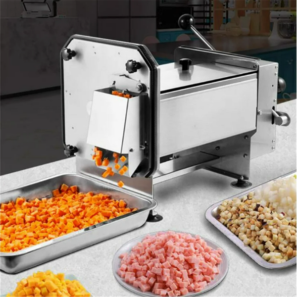 Electric Vegetable Fruit Dicer Commercial Cube Cutting Machine Stainless Steel