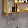 3-Tier Metal Wine Rack with LED Light Wine Bottle Shelf For Home Bar Display AU
