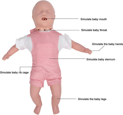 Baby First Aid CPR Manikin Training Model Infant Airway Obstruction Training