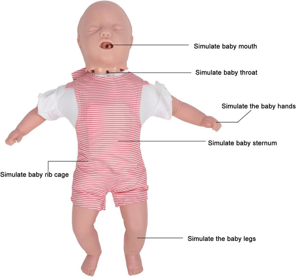 Baby First Aid CPR Manikin Training Model Infant Airway Obstruction Training