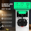 Commercial Ice Cream Machine 16L/H 1200W Countertop Soft Serve Maker LED Display