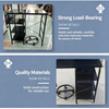 Gas Stove Cooking Table 3-Tier Kitchen Storage Rack Dish Organizer Detachable