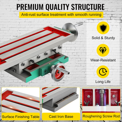 Compound Milling Machine Work Table 2 Axis Slide for Milling Drilling 450x170mm