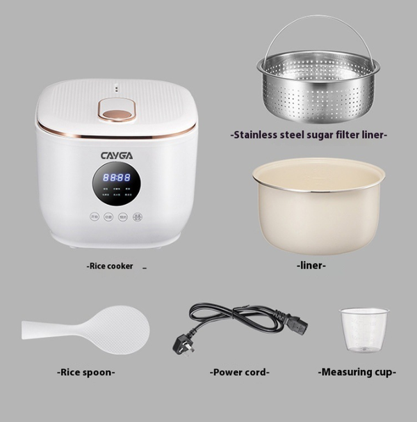 3L Low Carb Rice Cooker Low Sugar Cooker Rice Soup Separating Stainless Steel AU