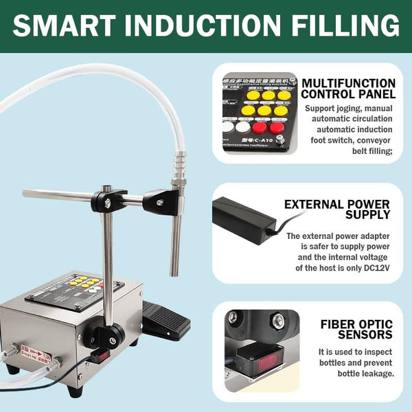 Quantitative Filling Machine Single-head 10-3000ml Diaphragm Pump Liquid Filler