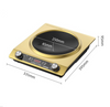 5000W Induction Cooktop Electric Stove Cook Top Microcrystalline Concave Cooker