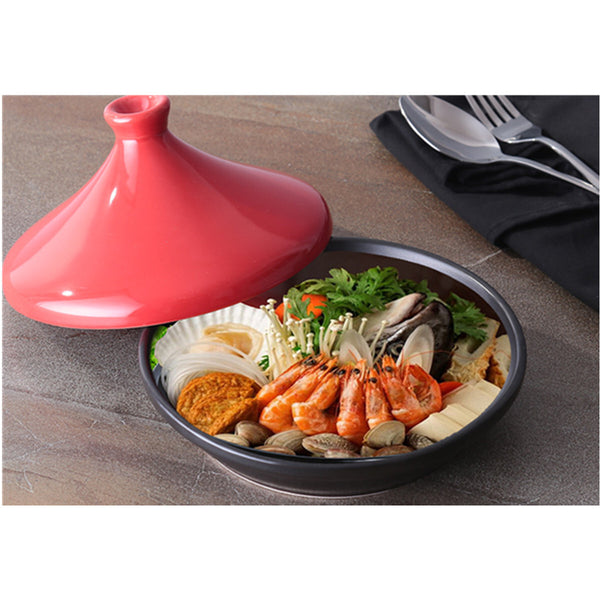 Kitchen Ceramic Tagine Household Red Tagine Pots Ceramic Cookware Soup Pot AU