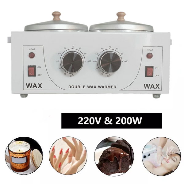 220V Double Wax Pot Warmer Waxing Machine For Full Body Adjustable Temperature