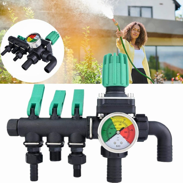 3Way Water Splitter Valve Agricultural Sprayer Control Shut Off Valve Irrigation