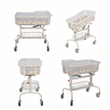Clear Baby Bassinet Anti-Reflux Hospital Cot Newborn Crib w/ Wheels & Storage