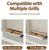 Electric Skewer Kabob Auto Rotating Rotisserie Grill Rack Adjustable Outdoor BBQ