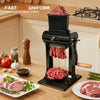 2-in-1 Meat Tenderizer Tool Stainless Steel Manual Cuber & Beef Jerky Slicer Set