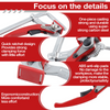 4x Ratchet Table Clamp Quick Release Track Saw Clamps for MFT/Guide Rail System