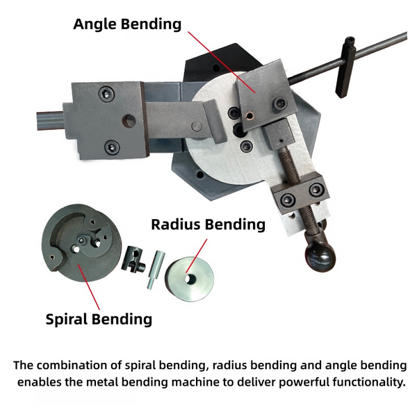Flat Bar & Metal Bender Bends Flat/Round/Square Steel Scroll Radius Angle SBG-40