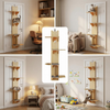 Door Hanging Cat Shelf 4-Levels Cat Tree Door Mounted Cat Climber for Indoor Cat