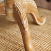 Wooden Round End Table  Round Wooden Coffee Table For Living Room Vintage Accent
