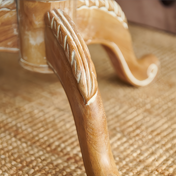 Wooden Round End Table  Round Wooden Coffee Table For Living Room Vintage Accent