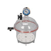 Vacuum Desiccator Clear Visibility Double Valve Design Easy to Use Accessory