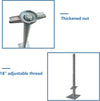 4 Pcs Scaffolding Adjustable Leveling Jack Steel Screw Large Bearing Capacity