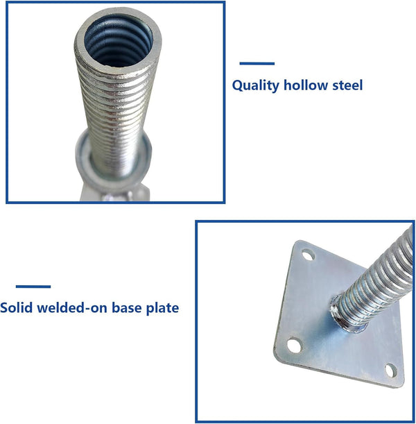 4 Pack Adjustable Leveling Jacks Feet 18/24" Baker-Style Scaffolding Equipment