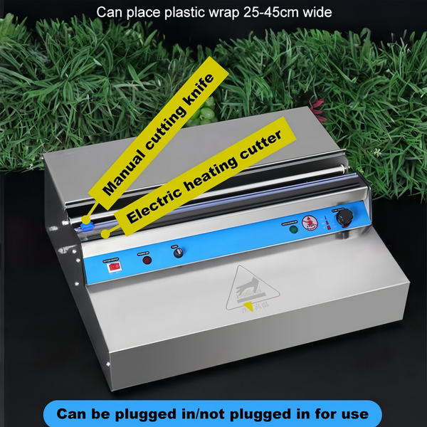 Food Grade Cling Film Wrapping Machine 25-45cm Electric Heating Cutter Sealer AU