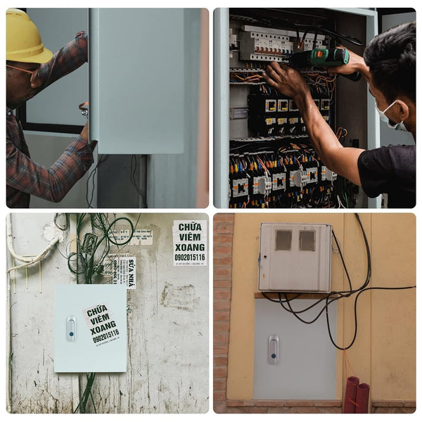 Electrical Enclosure Box 40x30x20cm Steel Switchboard Waterproof Cabinet Plate