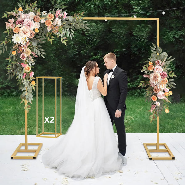 3x Metal Wedding Arch Backdrop Stand Wedding Ceremony Flower Holder Frame AU